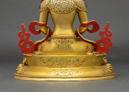 Amitayus Statue – Traditional Lost Wax Himalayan Buddhist Art
