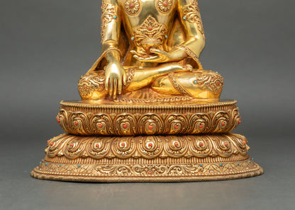 Shakyamuni Buddha Statue – Himalayan Copper Buddhist Decor