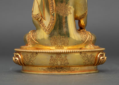 Shakyamuni Buddha Statue | Traditional Nepalese Buddhist Sculpture