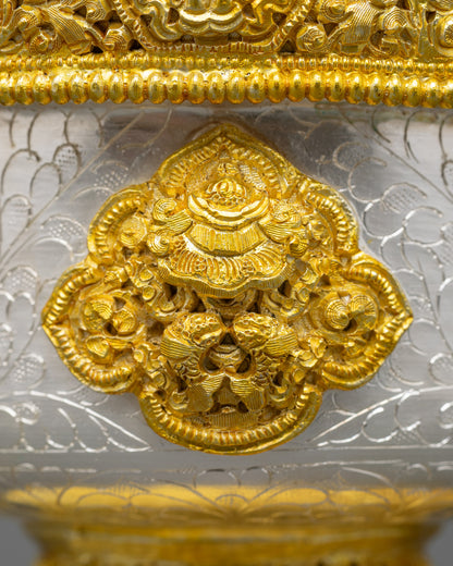 Sacred Water Offering Bowl | Traditional Tibetan Ritual Accessory