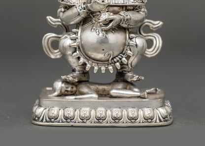 Sakya Mahakala Statue | Protective Deity Sculpture Handmade in Nepal