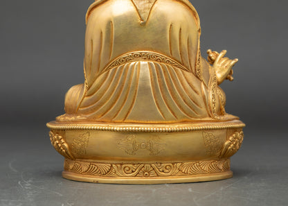Divine Guru Rinpoche Statue | Hand-Carved Nepalese Artwork