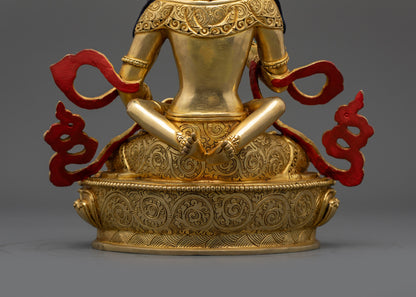 Handmade Dorje Sempa Statue | Gold-Fire Gilded Buddhist Altar Artwork