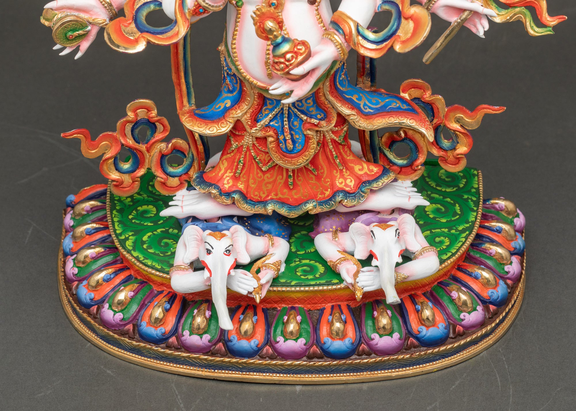 Sacred Shadbhuja Sita Mahakala Statue | Nepalese Buddhist Art
