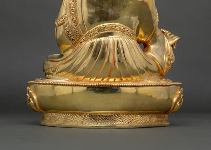 Traditional Guru Rinpoche (Padmasambhava) Statue | Handmade in Nepal