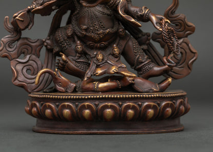 Six Armed Mahakala Statue | Tibetan Buddhist Protector Deity