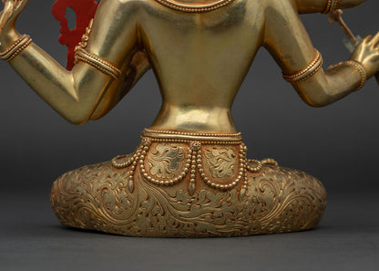 Maha Manjushri Statue | Nepali Artisan-Crafted Sacred Sculpture