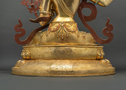 31" Tall Manjushri Statue | Traditional Bodhisattva of Wisdom