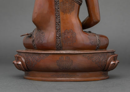 Amitabha Buddha Figurine | Nepalese Gold-Gilded Meditation Idol