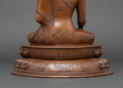 Shakyamuni Buddha Statue | 24K Gold-Faced Nepalese Handcrafted Sculpture