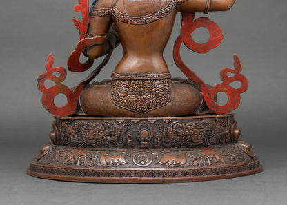 Manjushree – Nepalese Artisan Oxidized Copper Sculpture