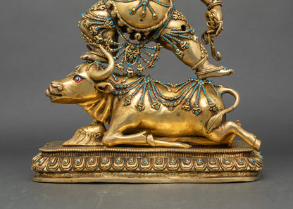 Tibetan Yamantaka Statue | Spiritual Protection & Meditation Decor