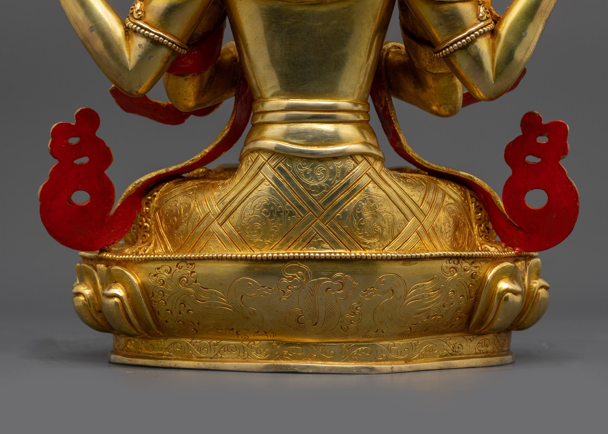 Divine Chenrezig Statue | Lost Wax Crafted Himalayan Buddha of Mercy