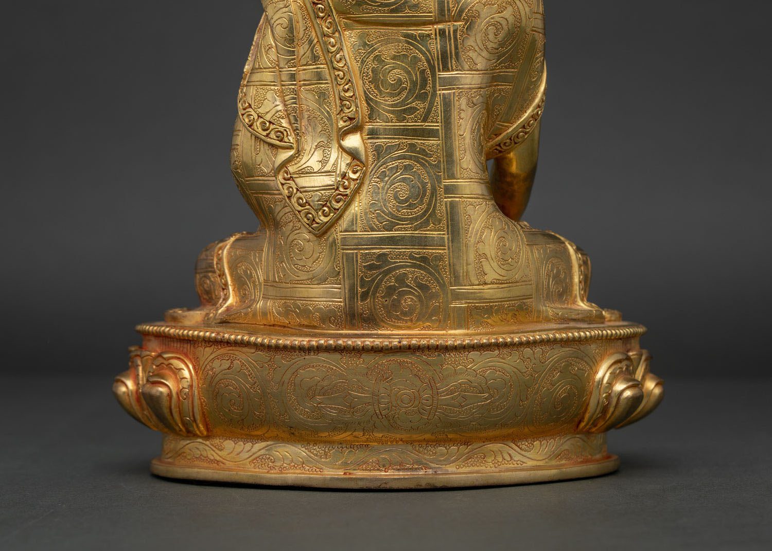Shakyamuni Buddha Statue | 24K Gold Gilded Buddhist Sculpture