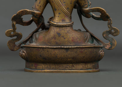 Oxidized Vajrasattva Statue | Embodiment of Karma Purification