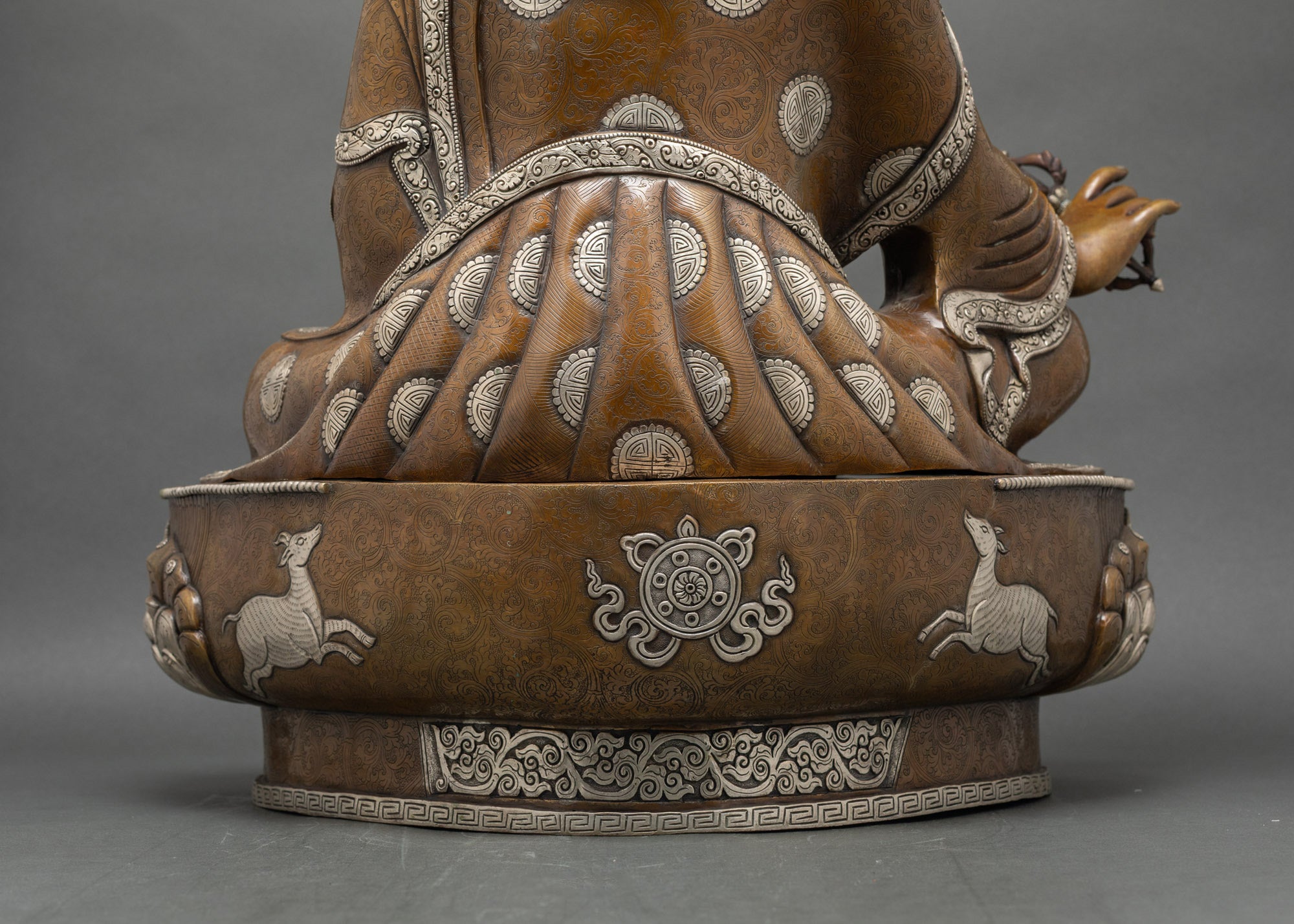 Guru Padmasambhava Statue | Oxidized Copper Buddhist Artwork