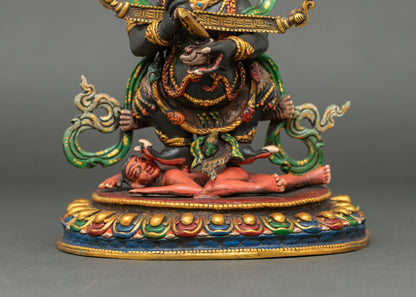 Sakya Mahakala Statue | Tibetan Buddhist Protector Deity