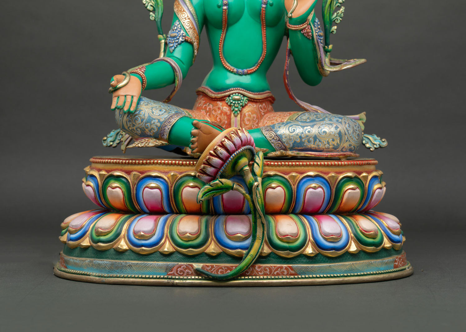 Green Tara Statue | Female Bodhisattva Buddhist Icon