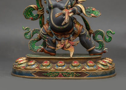 Wrathful Manjushri Sculpture | Traditional Himalayan Buddhist Art