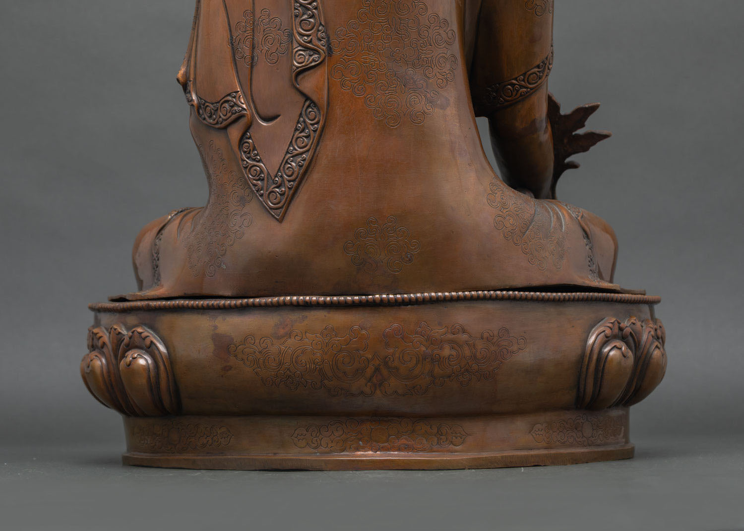 21 Inch Oxidized Copper Medicine Buddha Statue from Nepal