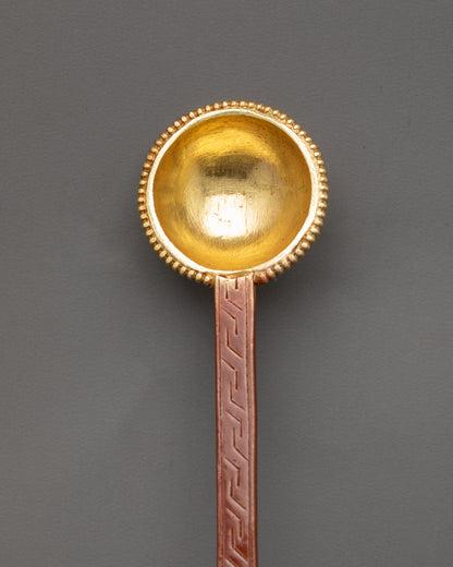 Ceremonial Tibetan Spoon | Sacred Ritual Utensil for Vajrayana Practice