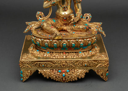 Vajrasattva with Throne – Tibetan Buddhist Statue
