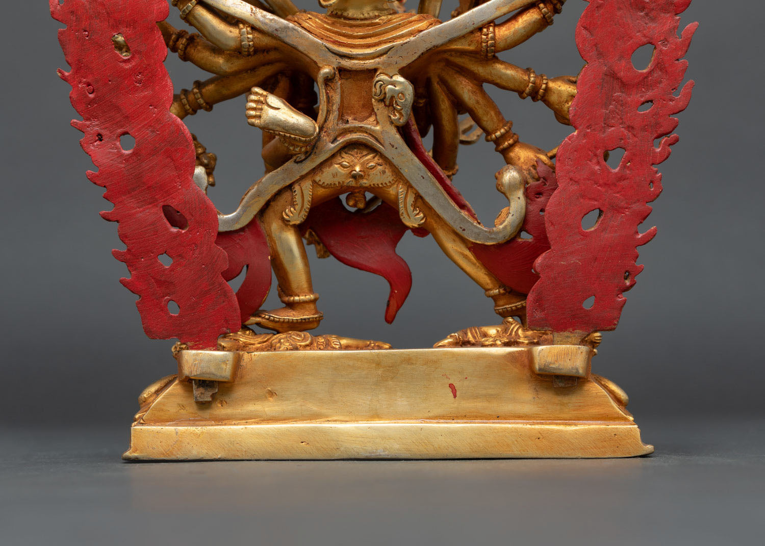 Chakrasamvara Yab-Yum Statue | Fire Gilded Buddhist Sculpture