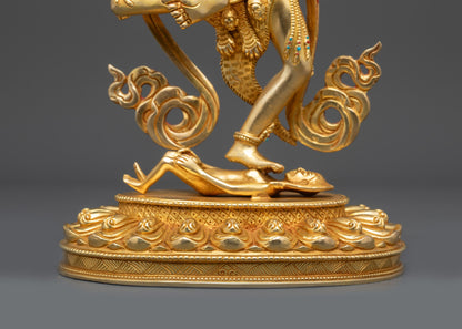 Dakini Simha Mukha Statue | Handcrafted Tibetan Lion-Faced Protector