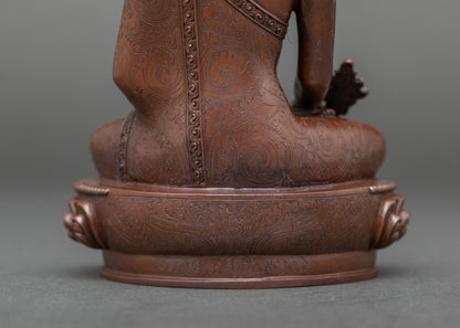 Bhaisajyaguru Medicine Buddha Statue | Traditional Nepalese Artwork