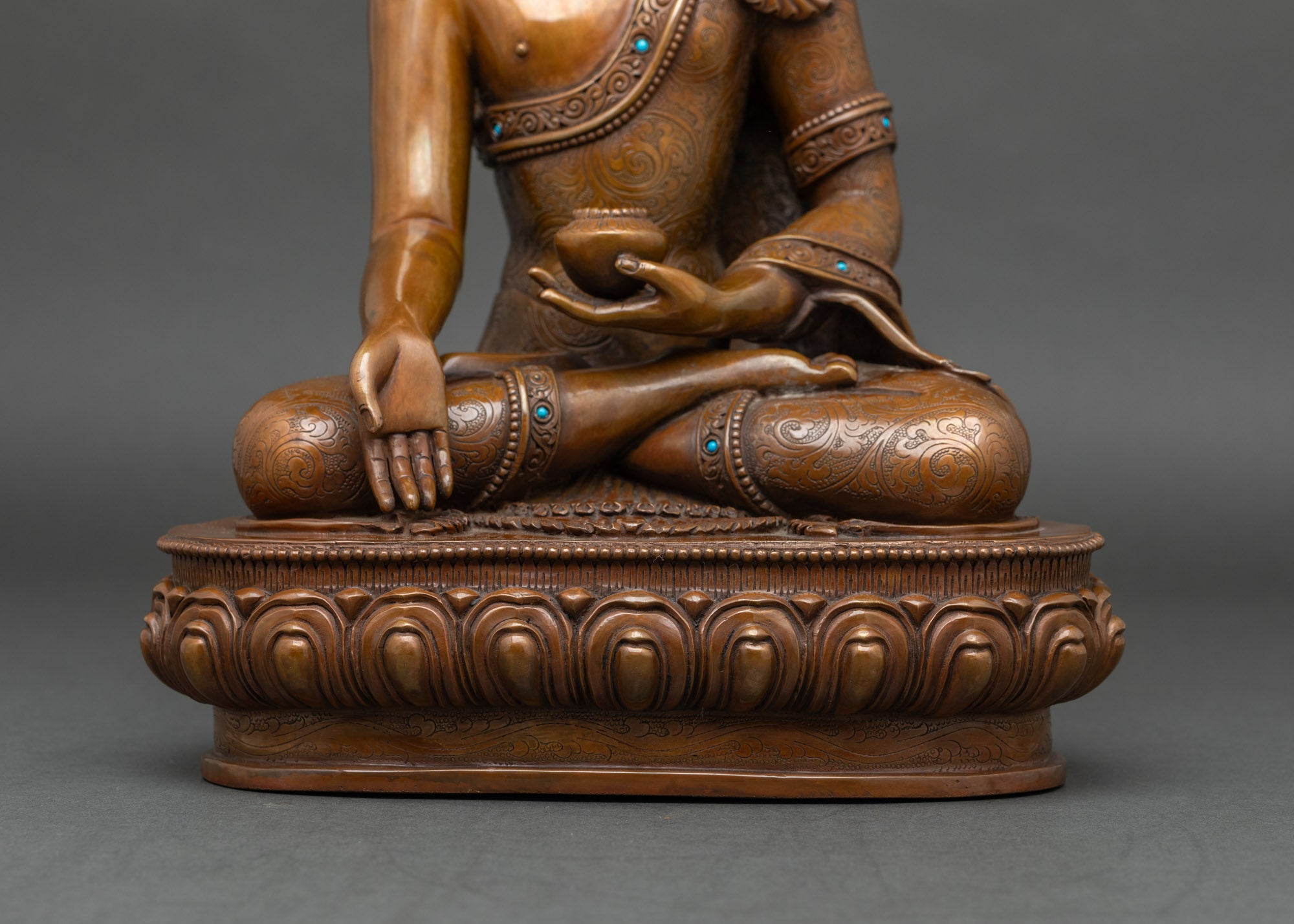 Ratnasambhava Buddha Statue | Handcrafted Tibetan Wealth Deity from Nepal