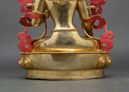 White Tara Meditation Figurine | Enhance Healing and Spiritual Harmony