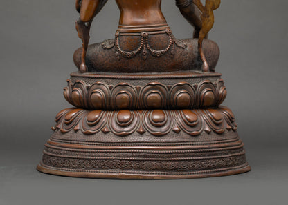 Handcrafted Green Tara Idol | Meditation and Spiritual Blessings