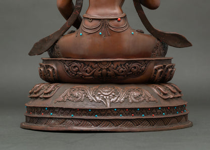 Authentic Vajrasattva Statue | Copper Buddhist Sculpture