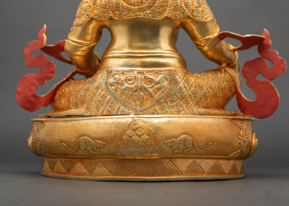 God of Wealth Dzambhala Statue | Handmade Spiritual Art