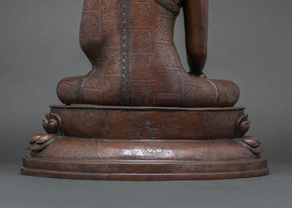 Shakyamuni Buddha Oxidized Copper Statue | Founder of Buddhism
