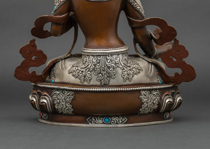 Dukar Oxidized Copper Statue | Handmade Buddhist Spiritual Decor