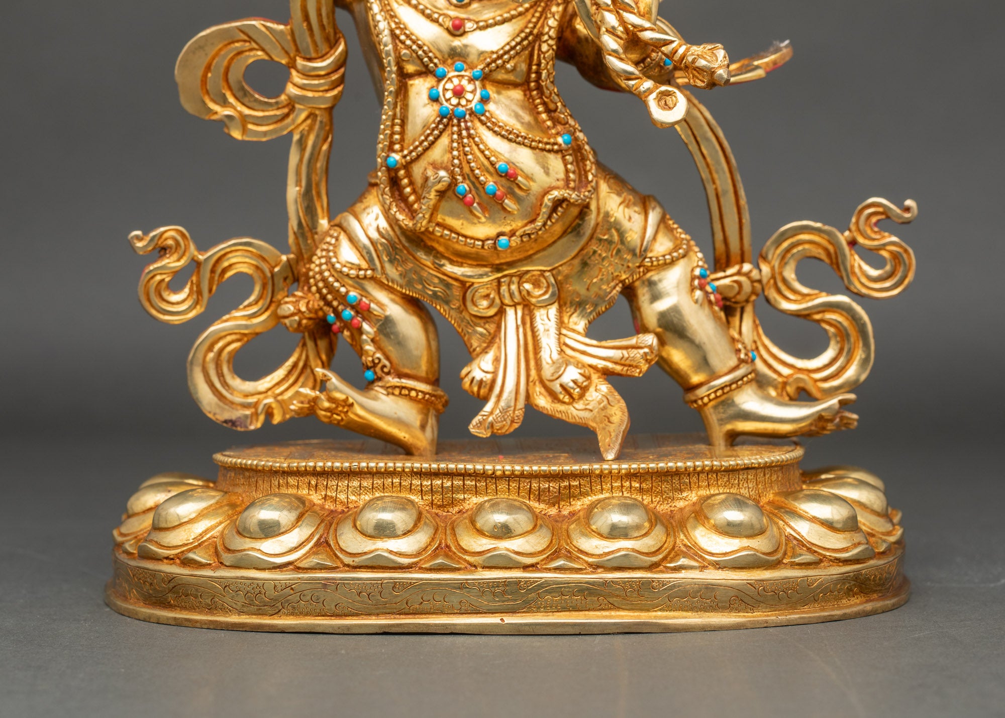 Himalayan Vajrapani Copper Statue | Buddhist Deity for Spiritual Power