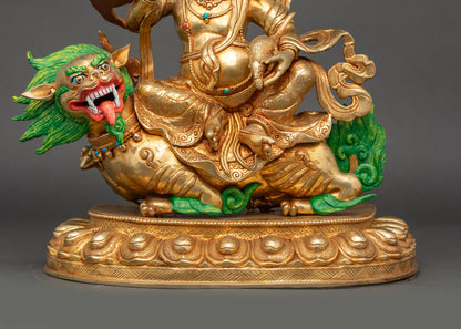 Namtoshe on Snow Lion Statue | Protector of the North Vaishravana