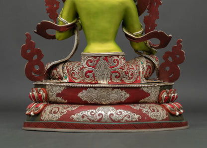 Elegant Green Tara Statue –  Buddhist Deity of Swift Protection