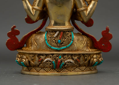 Buddhist Chenrezig | Handmade Statue for Home Decor