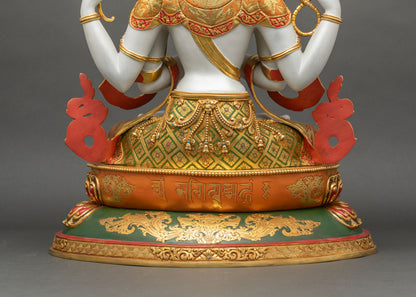 Chenrezig Avalokiteshvara Statue – Handmade in Nepal
