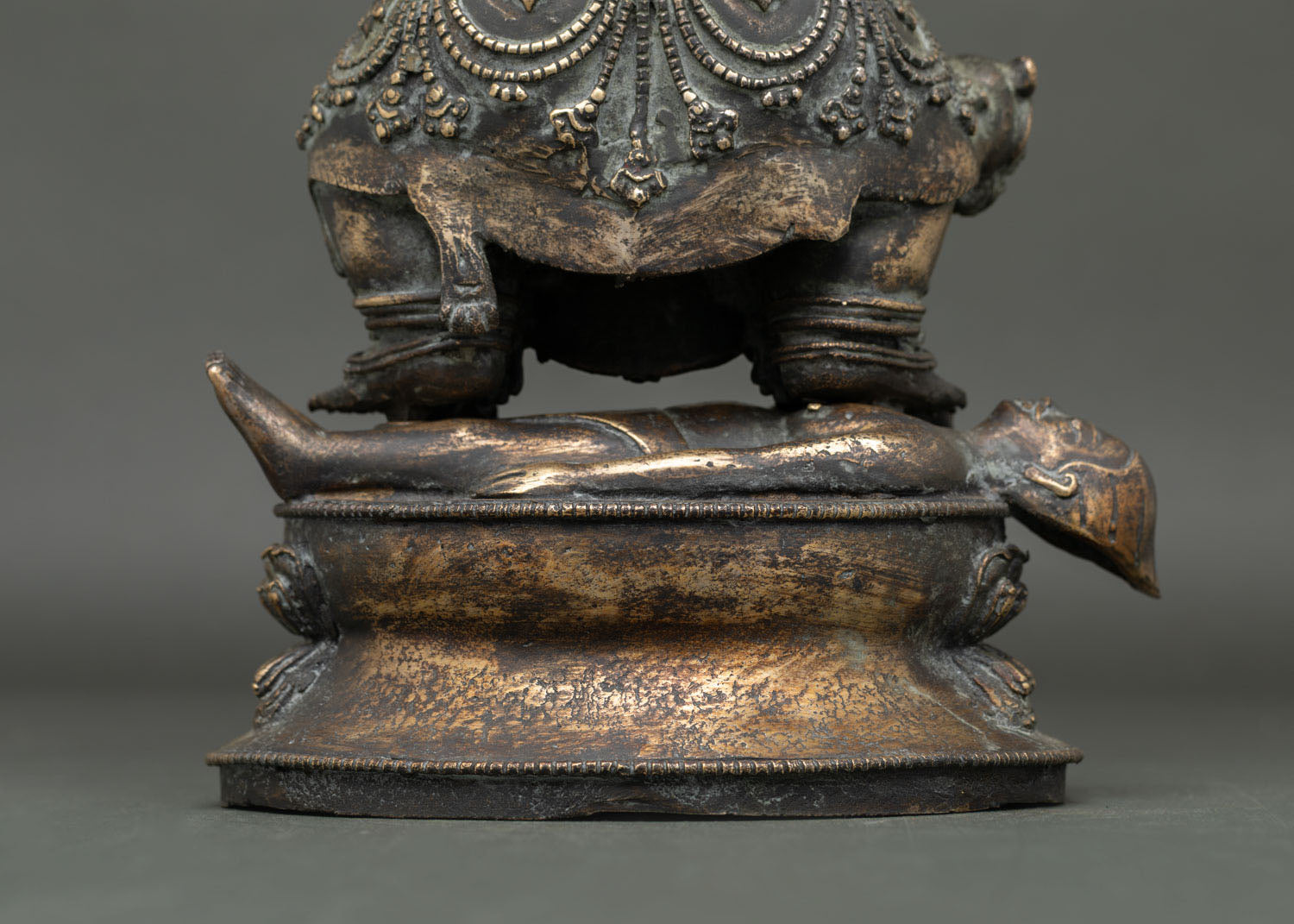 Sakya Mahakala Statue | Antique Finished Copper Buddhist Sculpture