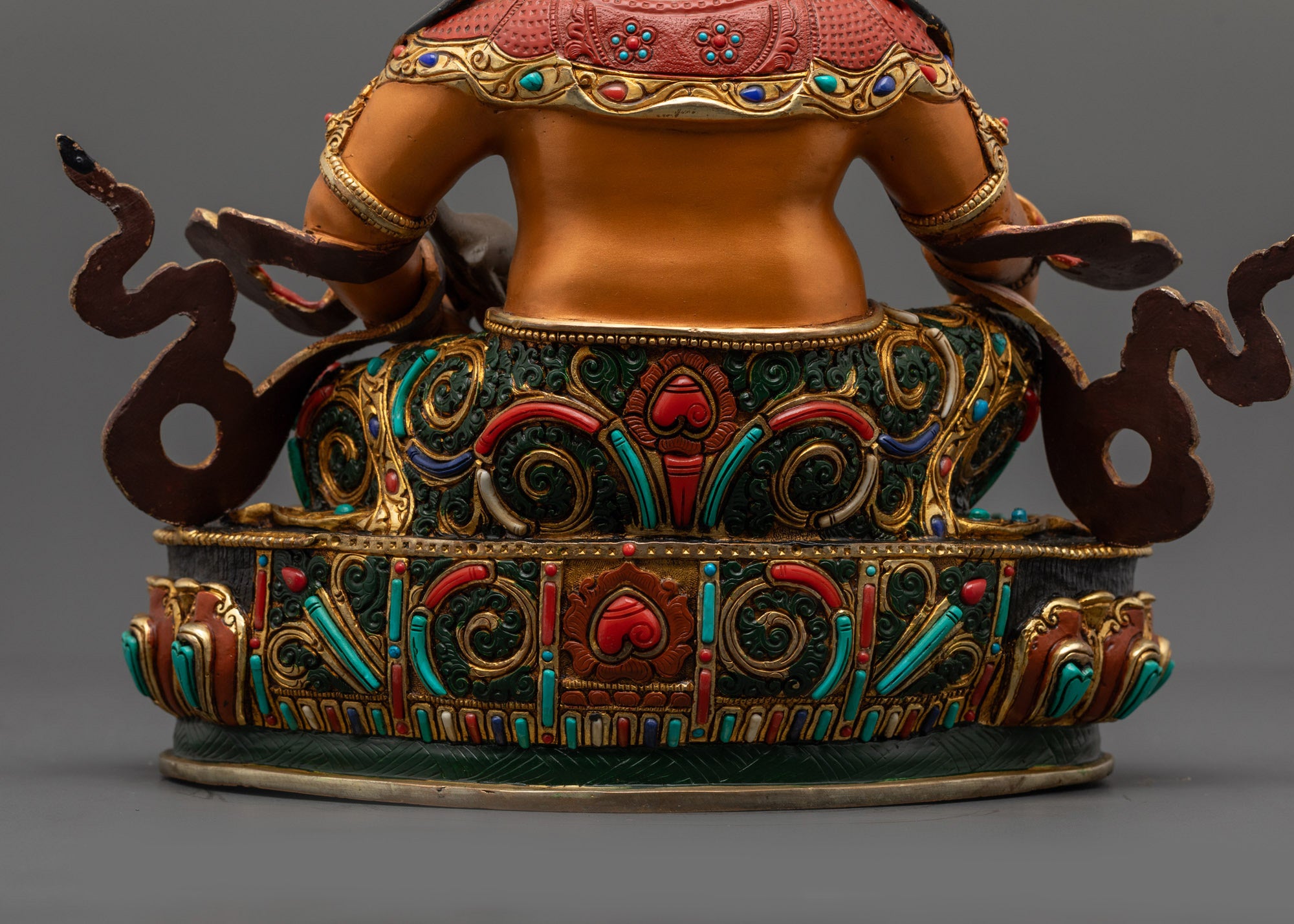 Yellow Dzambhala Statue | Handcrafted Wealth Deity for Home Decor