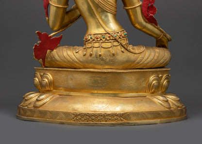 Divine Green Tara Sculpture | Artisan-Crafted Premium Spiritual Decor