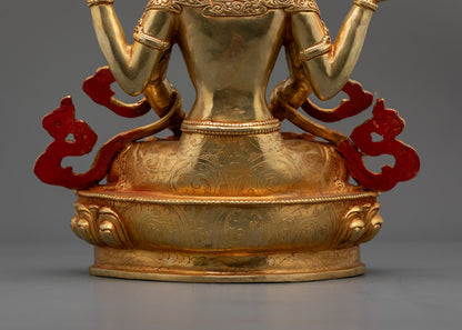 Exquisite Prajna Paramita Statue | Traditional Nepalese Buddhist Decor