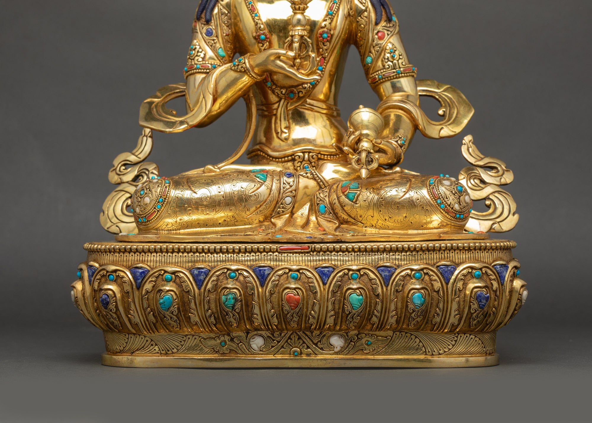 Premium Vajrasattva Statue | Traditional Tibetan Hand Carved Artwork