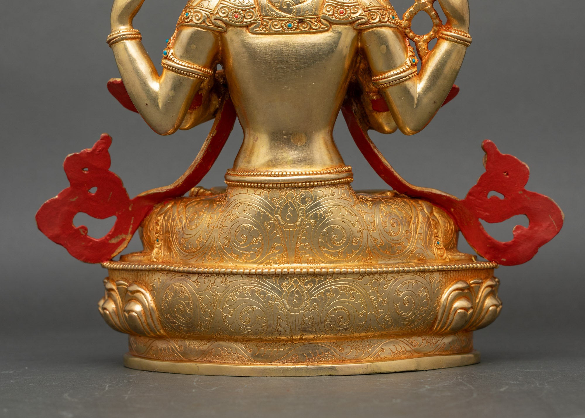 Buddhist Four-Armed Chenrezig Statue for Meditation Practice