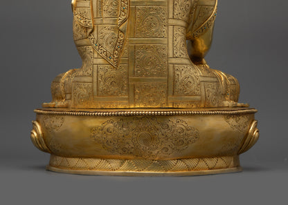 Traditional Buddha Shakyamuni Sculpture | Artisan-Crafted Tibetan Art