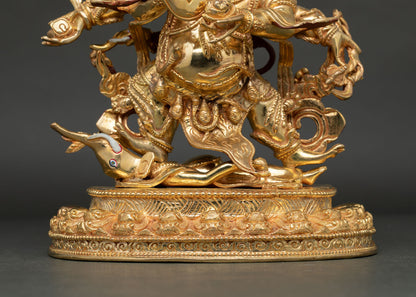 Six Armed Mahakala Copper Statue – Protection and Spiritual Growth
