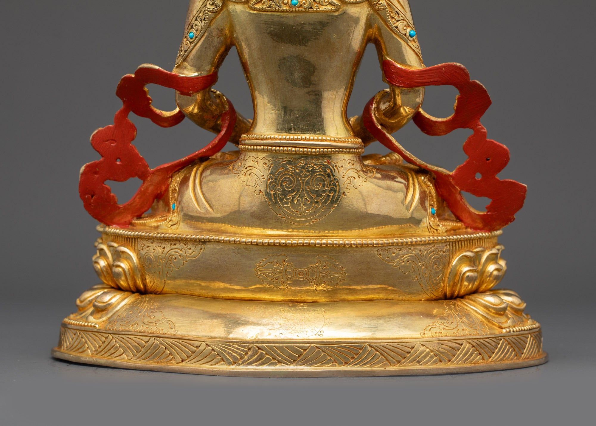 Golden Amitayus Sculpture | Authentic Buddha for Longevity & Blessings